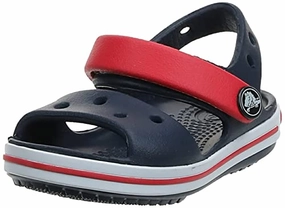Crocs Crocband Sandalen – Unisex Kindersandalen – Leicht und mit sicherer Passform – Navy/Rot – Größe 23-24