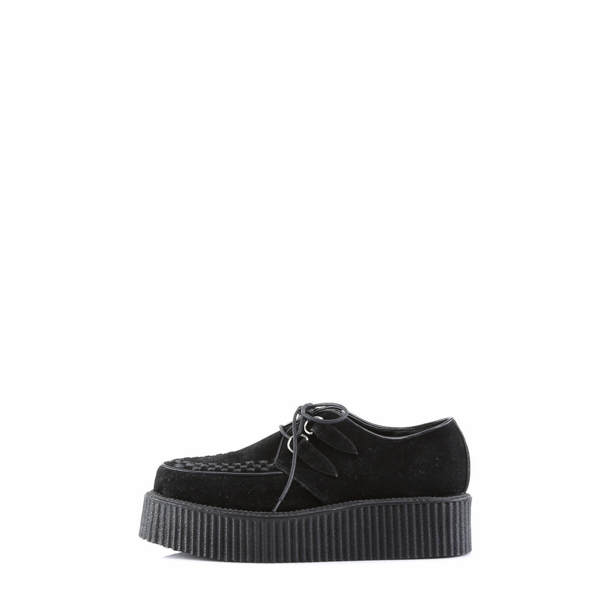 DEMONIA V-CREEPER-502S Men's Black Veggie Suede Creepers
