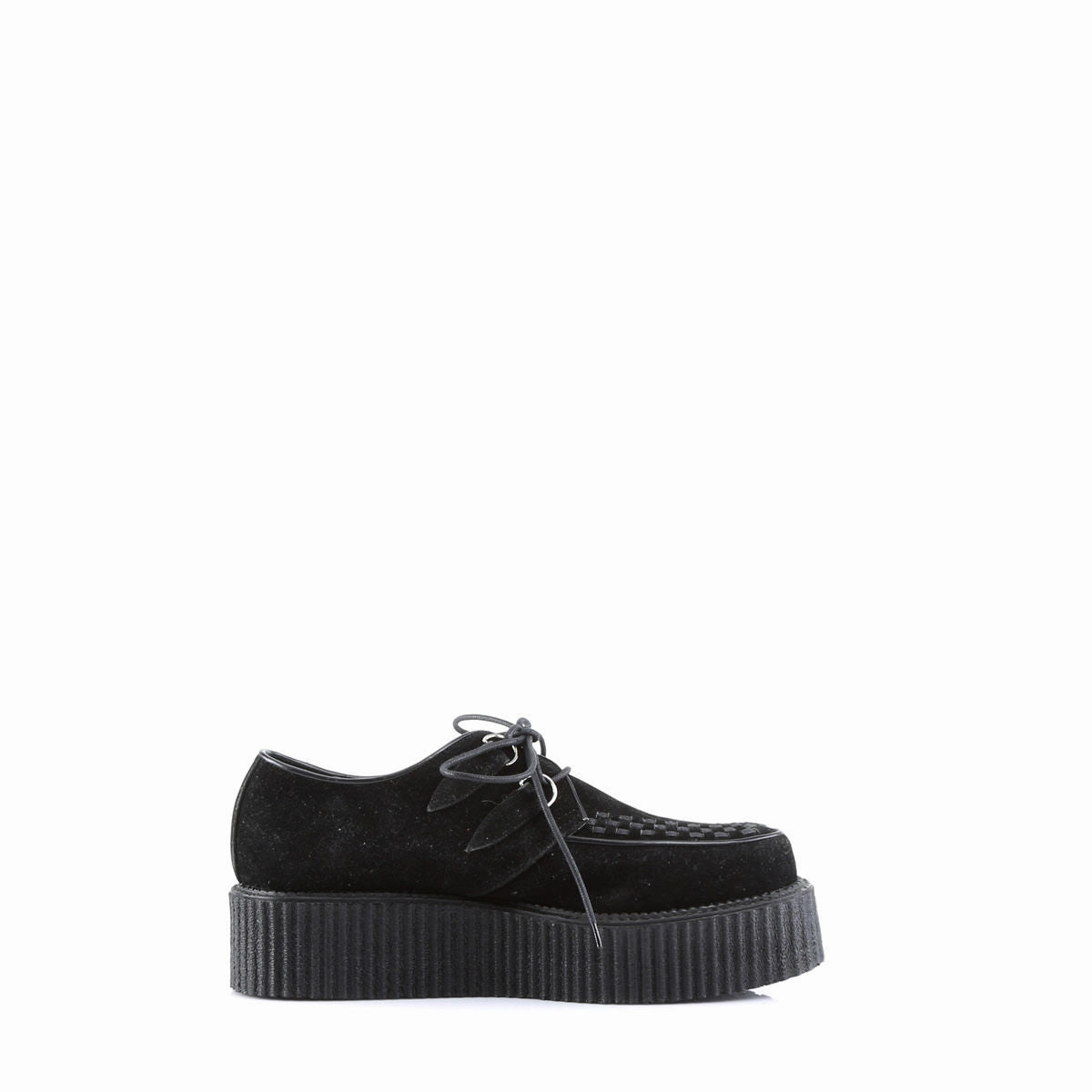 DEMONIA V-CREEPER-502S Men's Black Veggie Suede Creepers