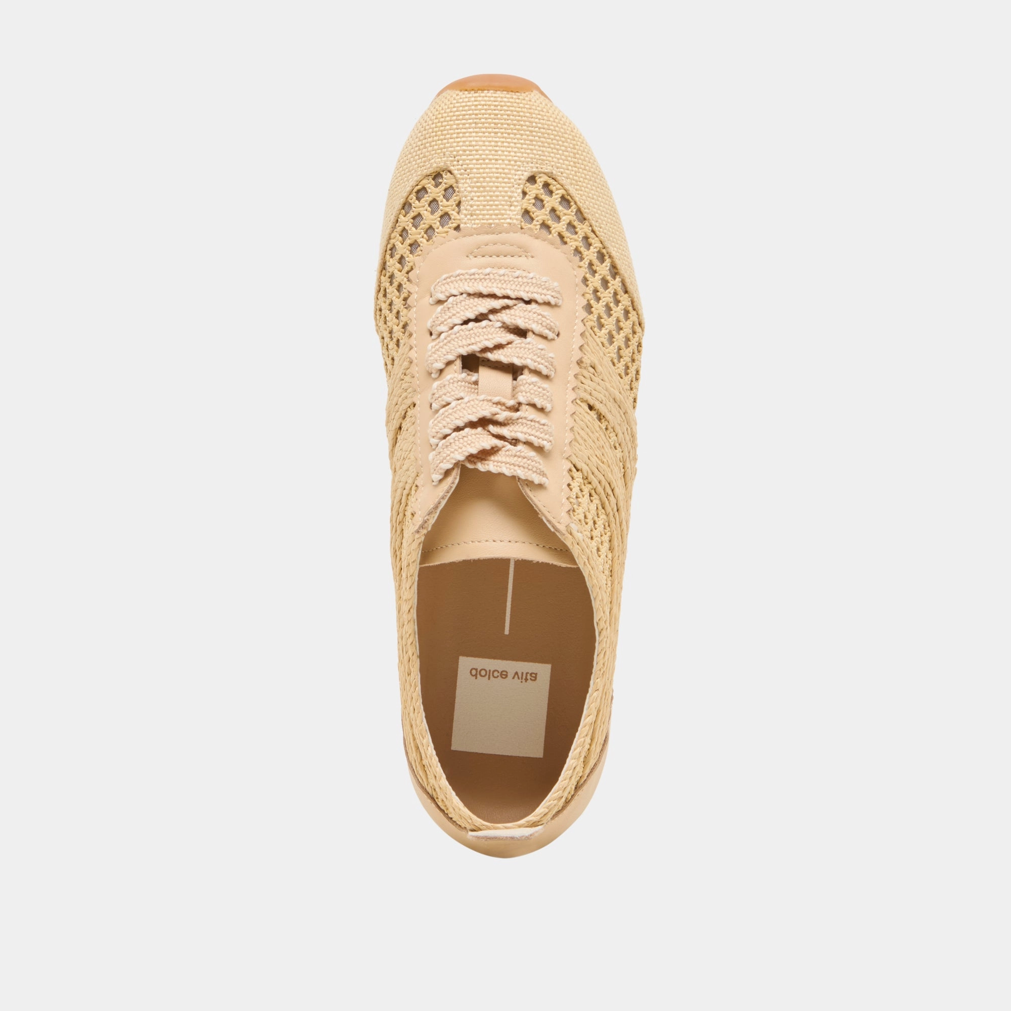 DREAM SNEAKERS LT NATURAL WOVEN RAFFIA