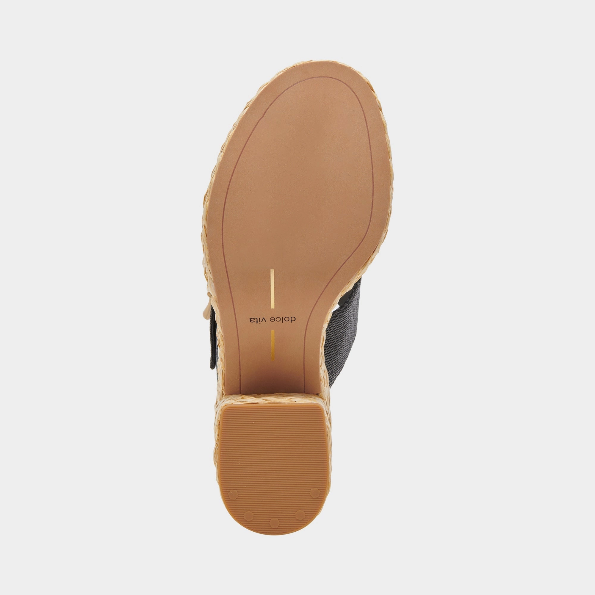EDWINA HEELS ONYX RAFFIA - re:vita