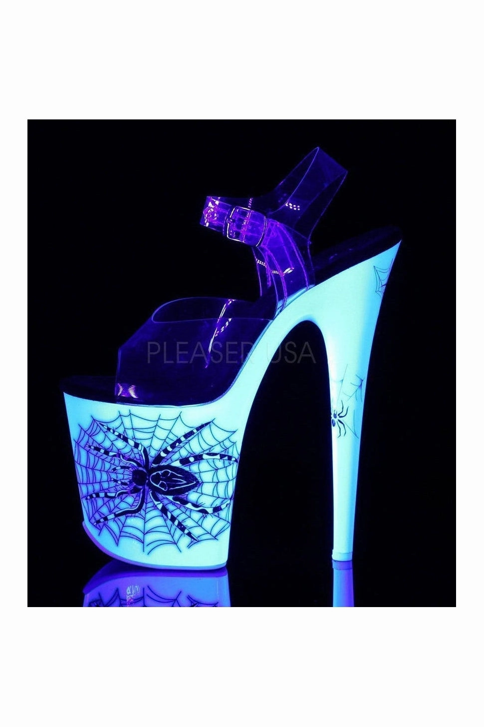 FLAMINGO-808SW Platform Sandal  | Clear Vinyl