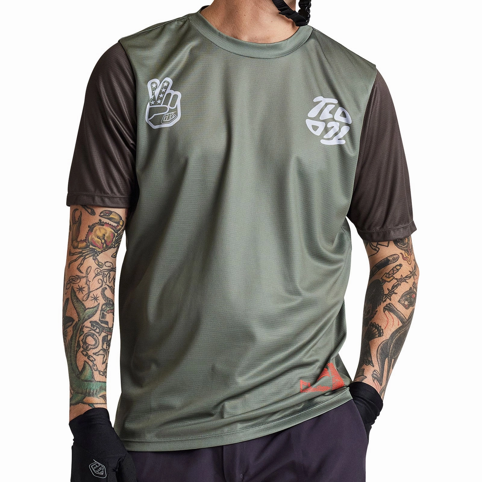 Flowline SS Jersey Flipped Olive