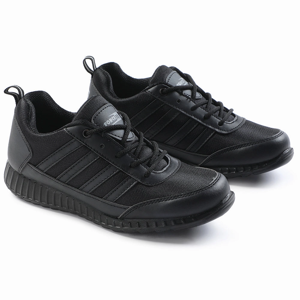 Force10 Black Lacing Uniform School Shoes For Kids 9906-90SL By Liberty