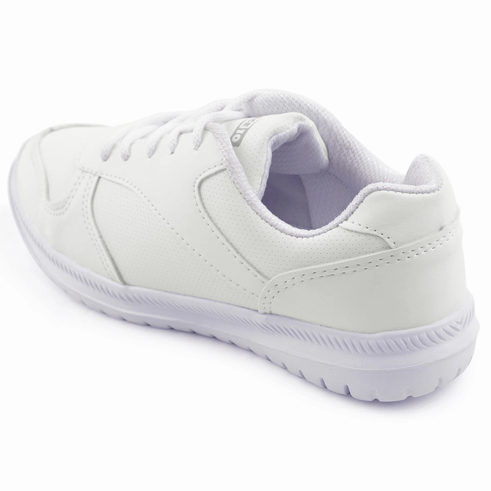 Force 10 White Lacing Uniform School Shoes For Kids SKOLPRO-L By Liberty