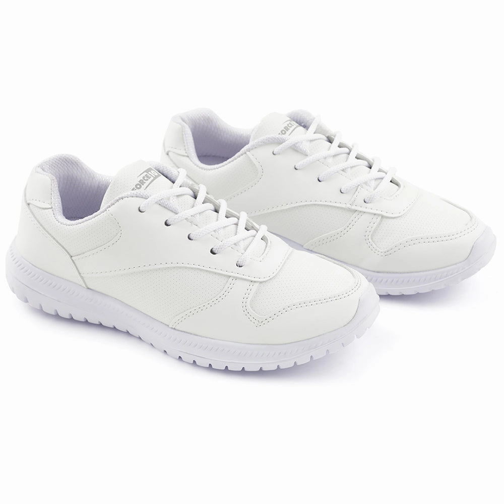 Force 10 White Lacing Uniform School Shoes For Kids SKOLPRO-L By Liberty