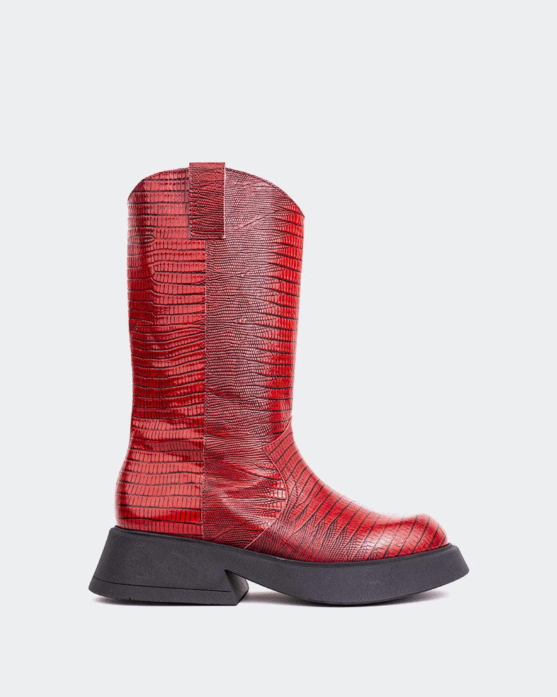 Gaulle Red Leather
