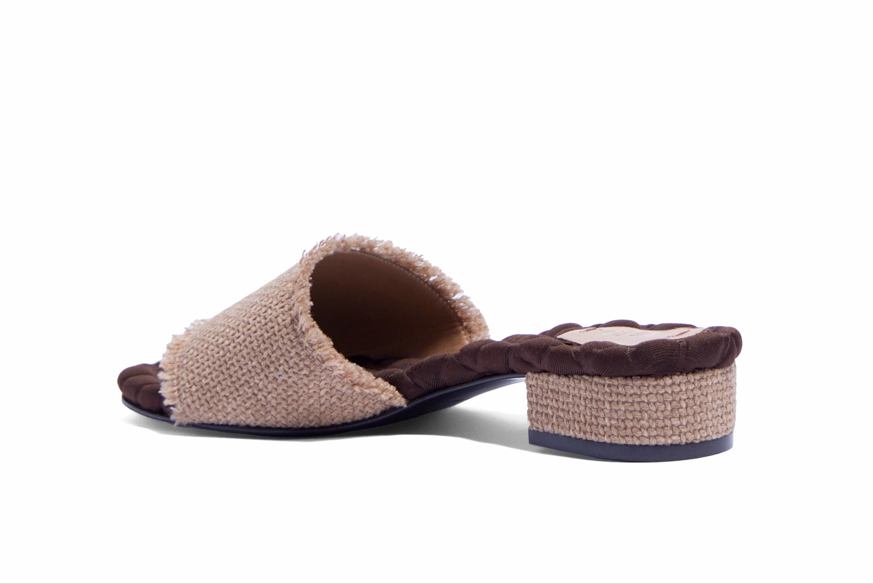 Giorgia Raffia Brown