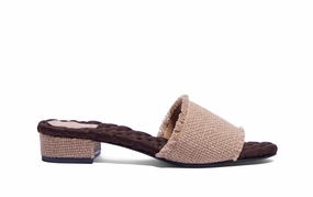 Giorgia Raffia Brown