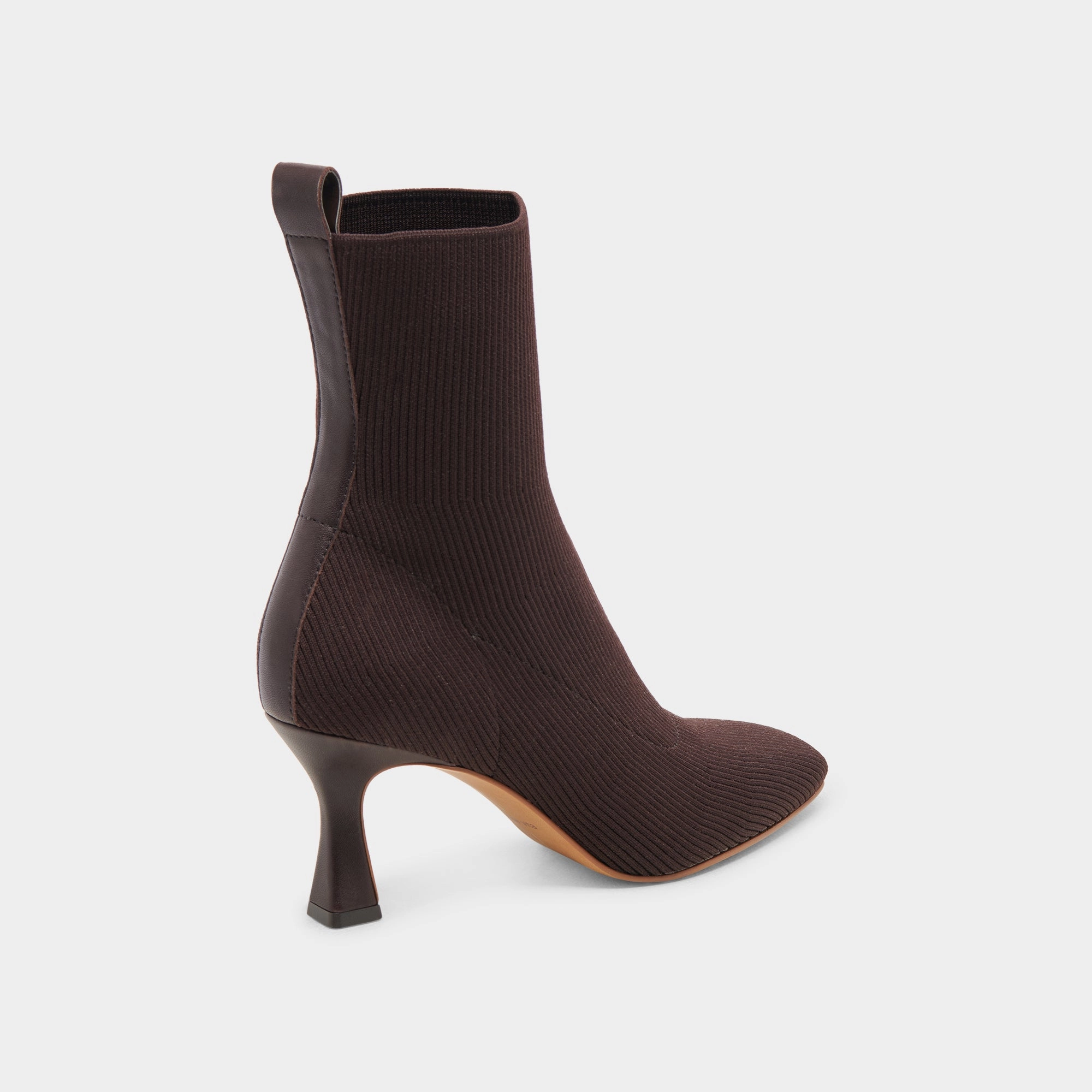 GLAMOR KNIT BOOTS DK BROWN KNIT
