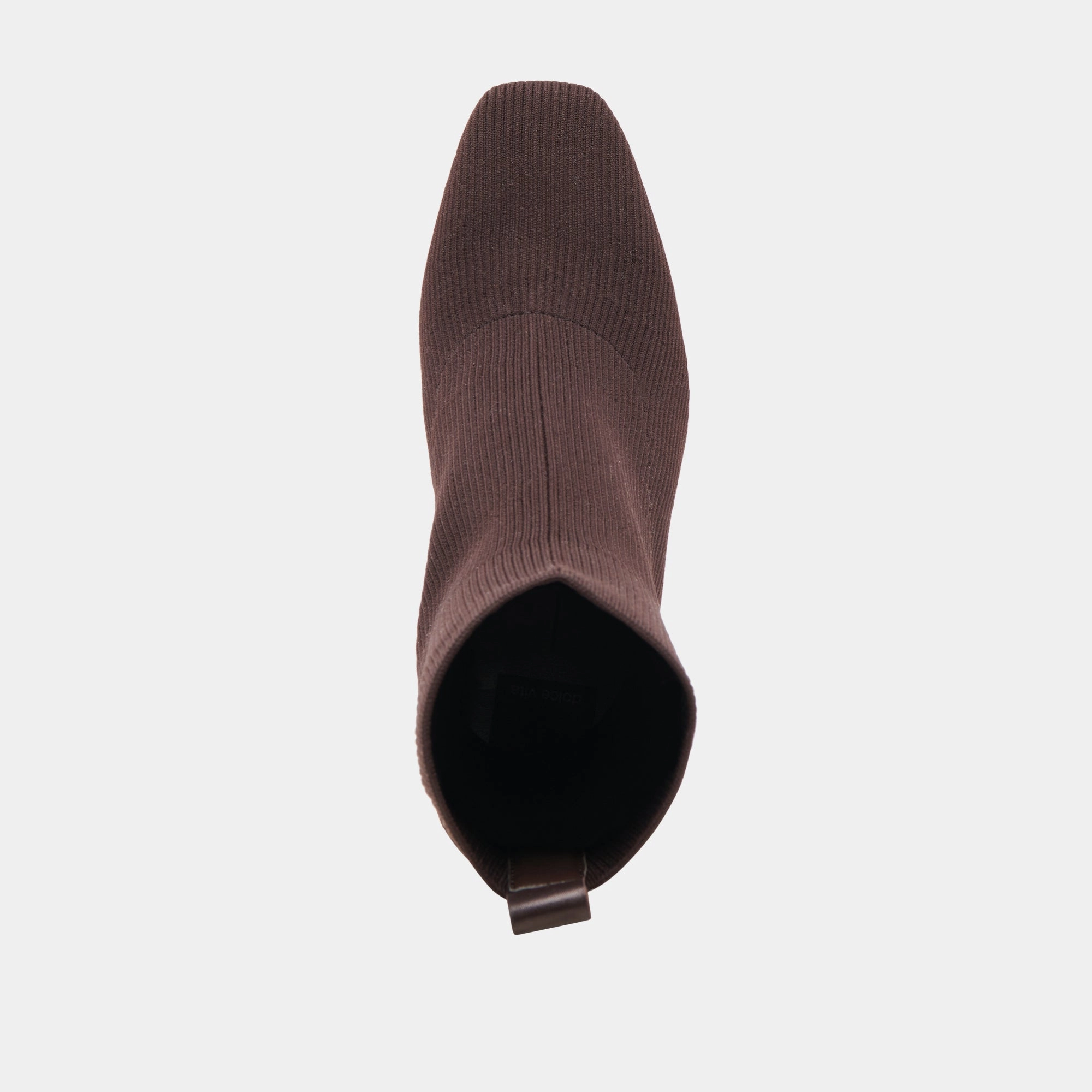 GLAMOR KNIT BOOTS DK BROWN KNIT