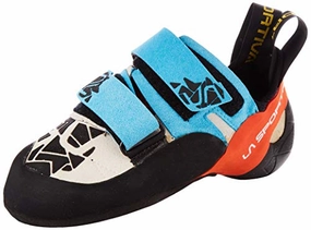 La Sportiva Unisex-Kinder 10tbf Kletterschuhe. Mehrfarbig (Blue/Flame 000). 35.5 EU