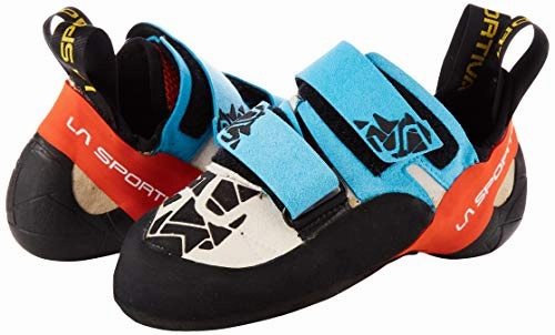 La Sportiva Unisex-Kinder 10tbf Kletterschuhe. Mehrfarbig (Blue/Flame 000). 35.5 EU