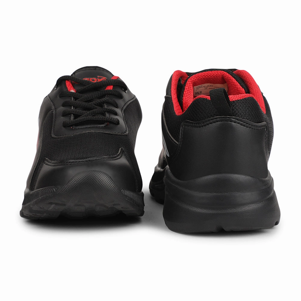 Leap7x Black Casual Non Lacing Shoes For Kids TRAVEL 2L By Liberty