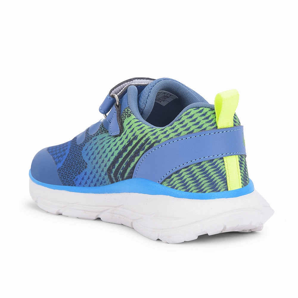 Leap7x Blue Sports Non Lacing Walking Shoes For Kids KIMSER-E By Liberty