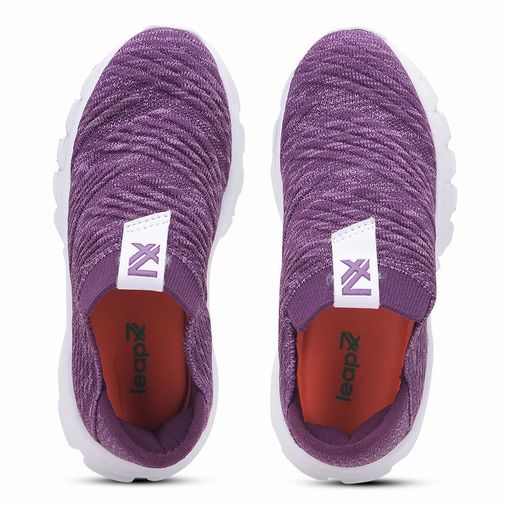 Leap7x by Liberty Kids JEEVA-25 Purple Casual Non Lacing Shoes