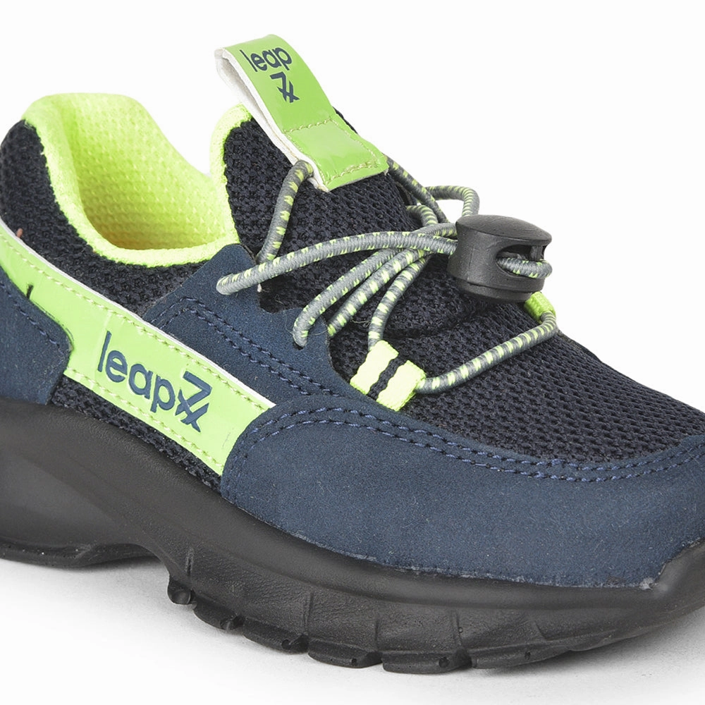 Leap7x Lacing Casual Shoes For Kids (N.Blue) JEEVA-05 By Liberty