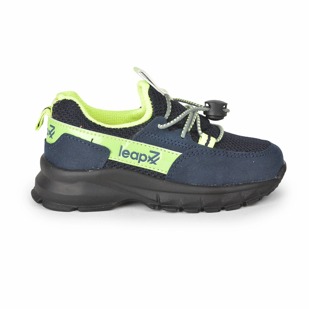 Leap7x Lacing Casual Shoes For Kids (N.Blue) JEEVA-05 By Liberty