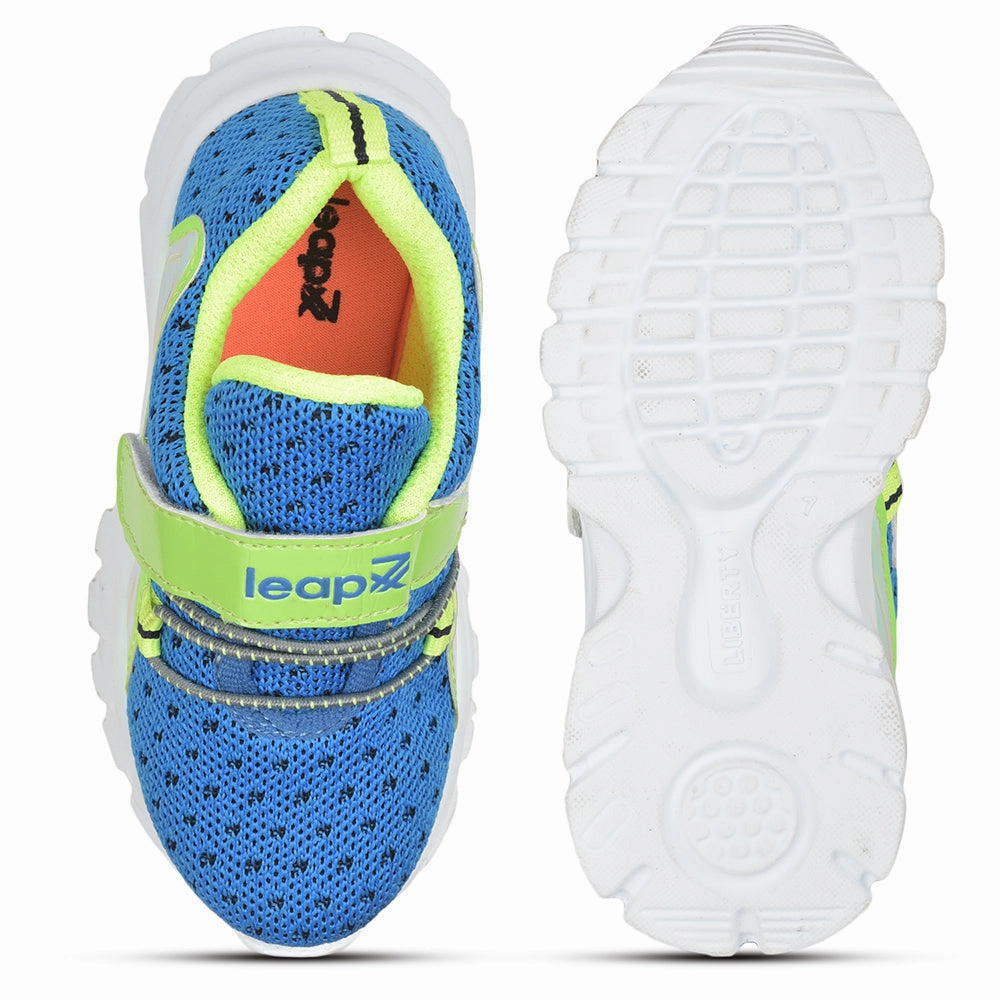 Leap7x Non Lacing Casual Shoes For Kids (R.Blue) JEEVA-09 By Liberty