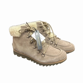 Like New! Boots Ankle Heels By Sorel In Beige, Size: 10