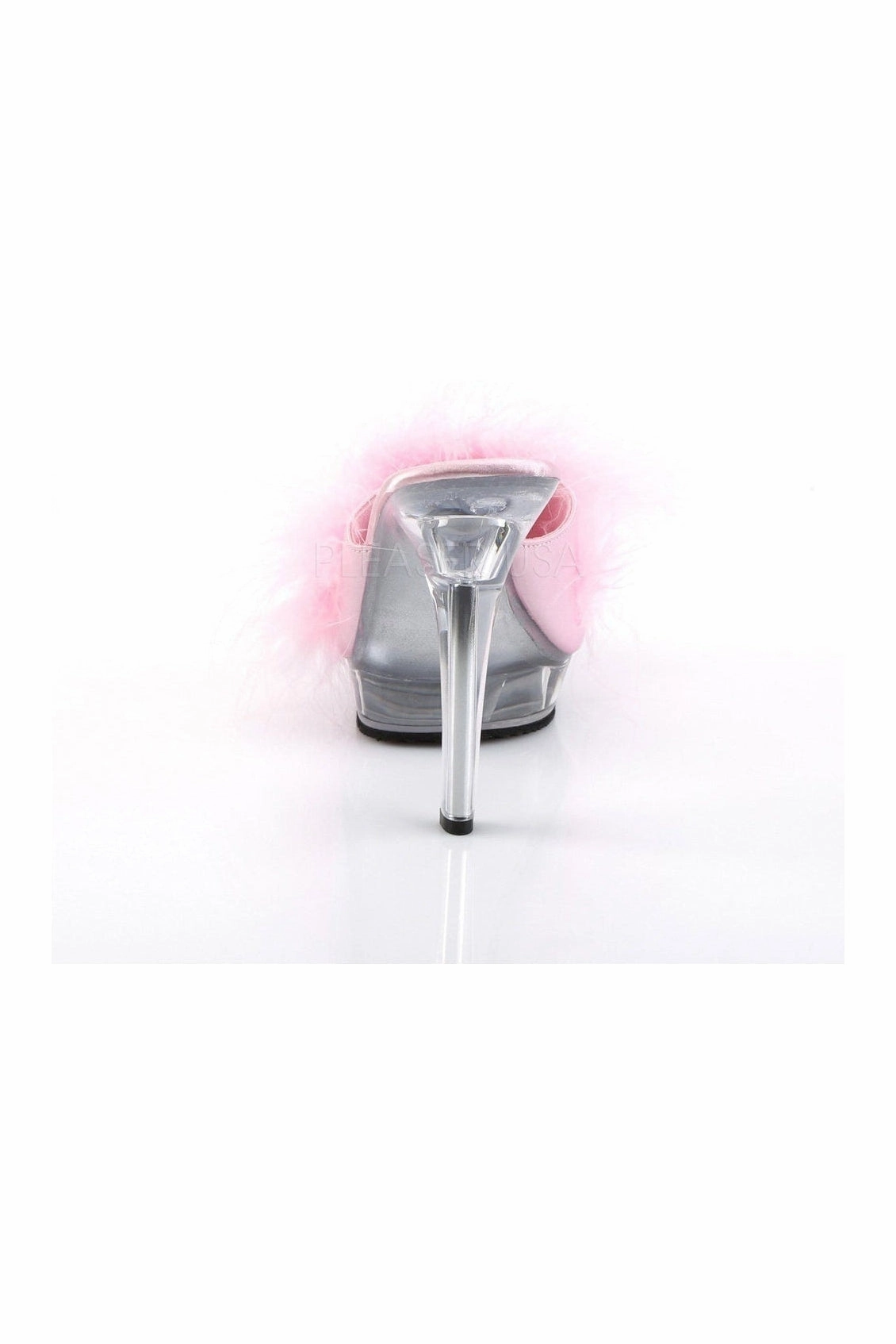 LIP-101-8 Mule | Clear Genuine Satin