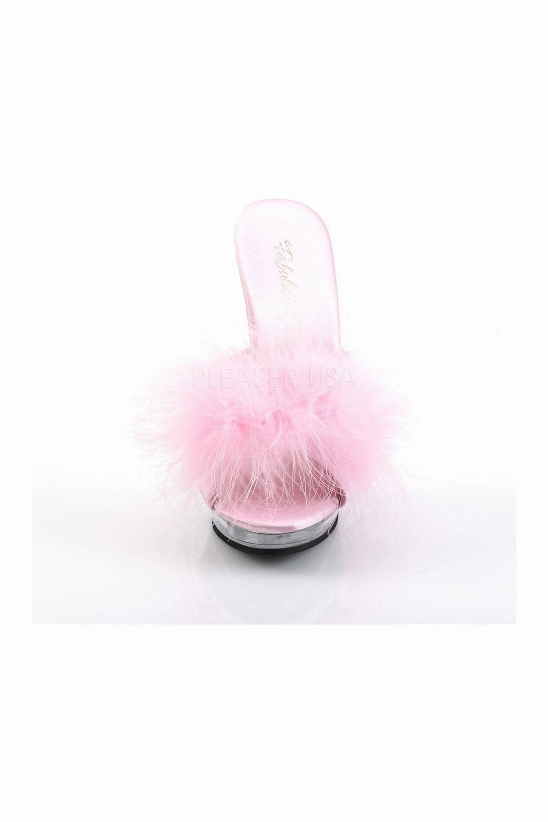 LIP-101-8 Mule | Clear Genuine Satin