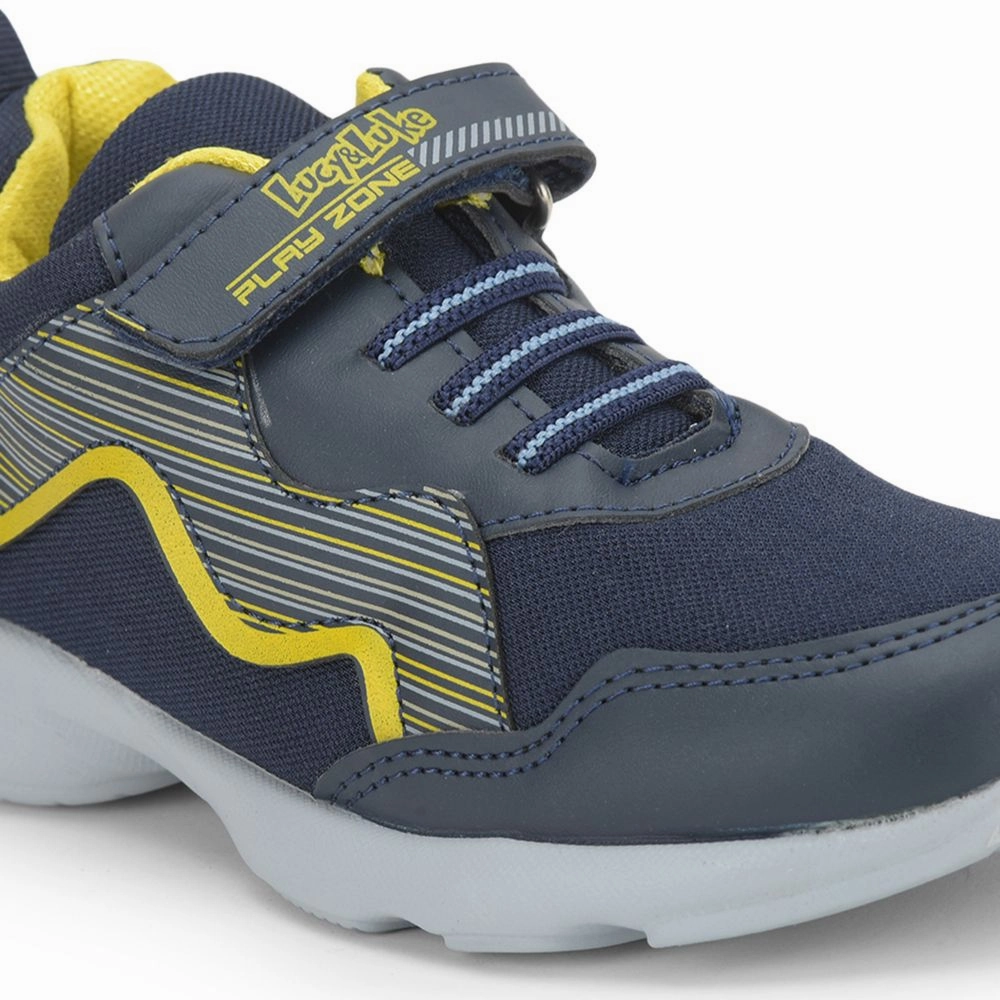 Lucy & Luke (Blue) Casual Non Lacing Shoes For Kids KSN-31 By Liberty