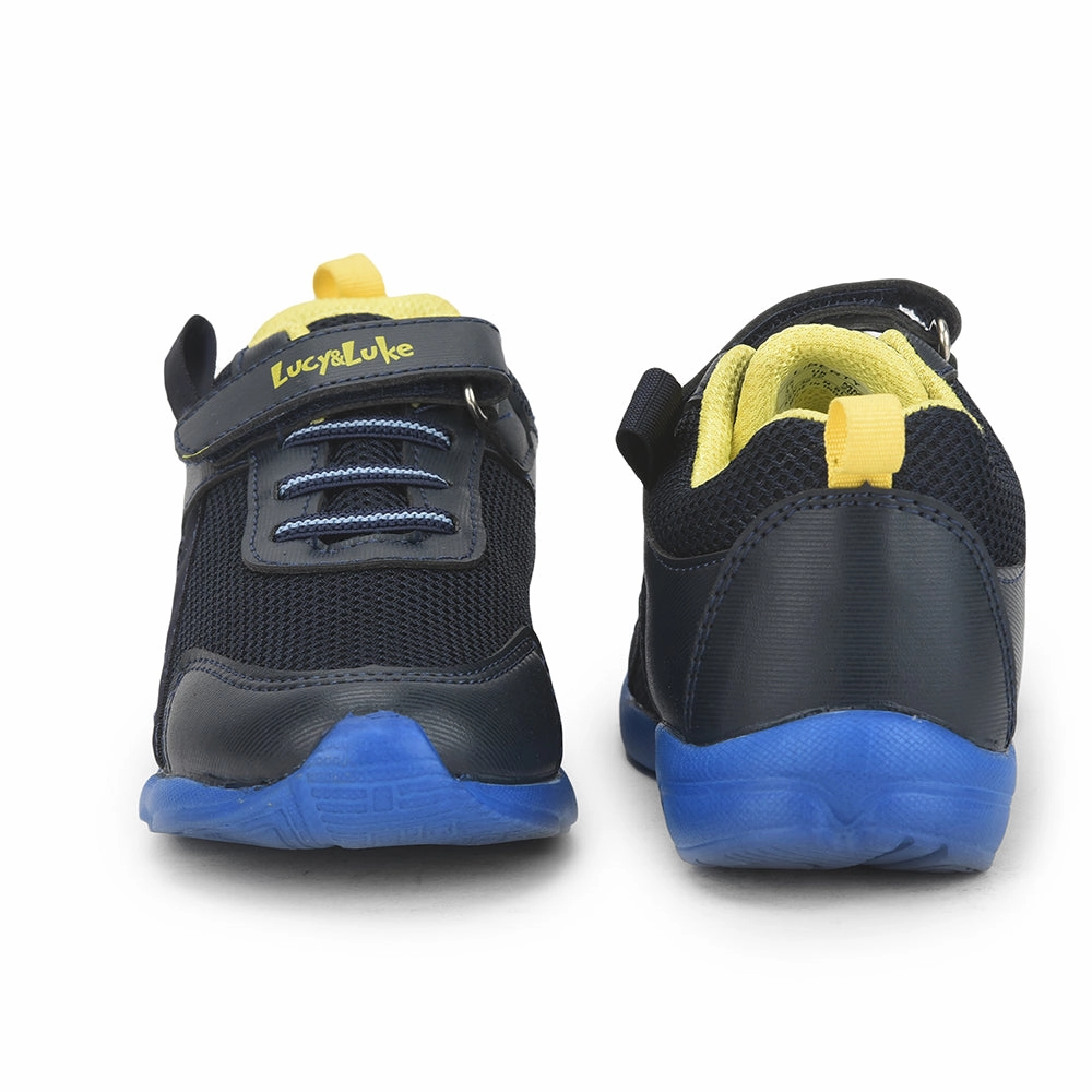 Lucy & Luke (Blue) Casual Non Lacing Shoes For Kids KSN-32 By Liberty
