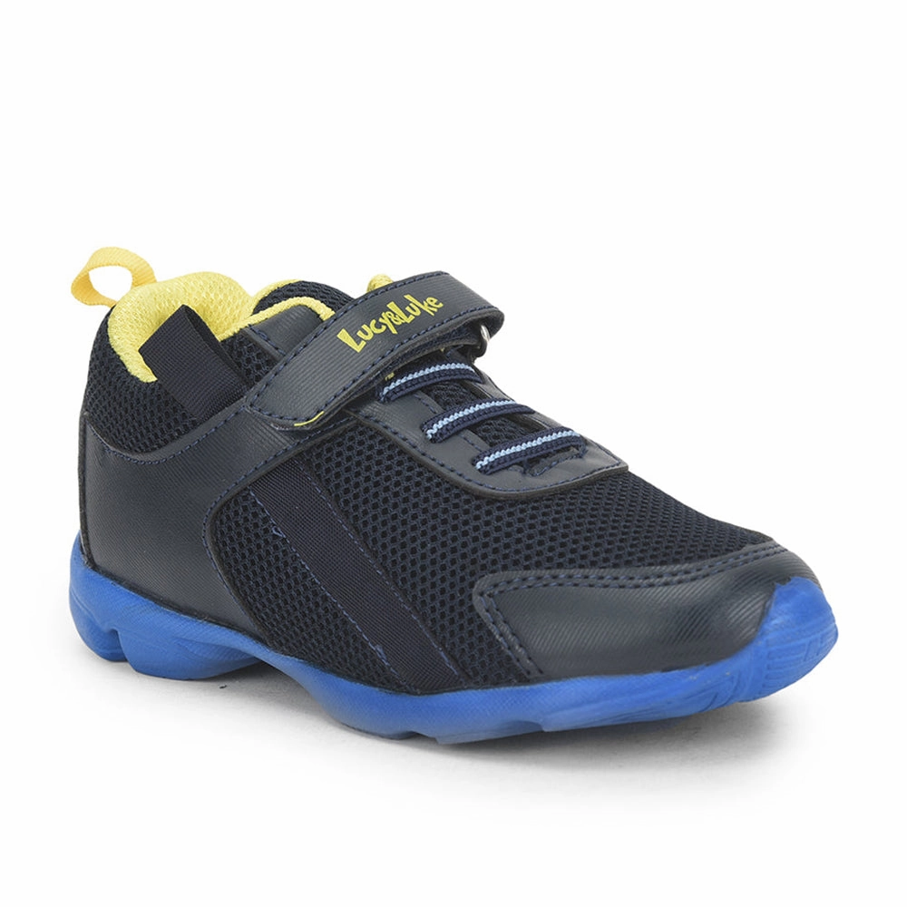 Lucy & Luke (Blue) Casual Non Lacing Shoes For Kids KSN-32 By Liberty