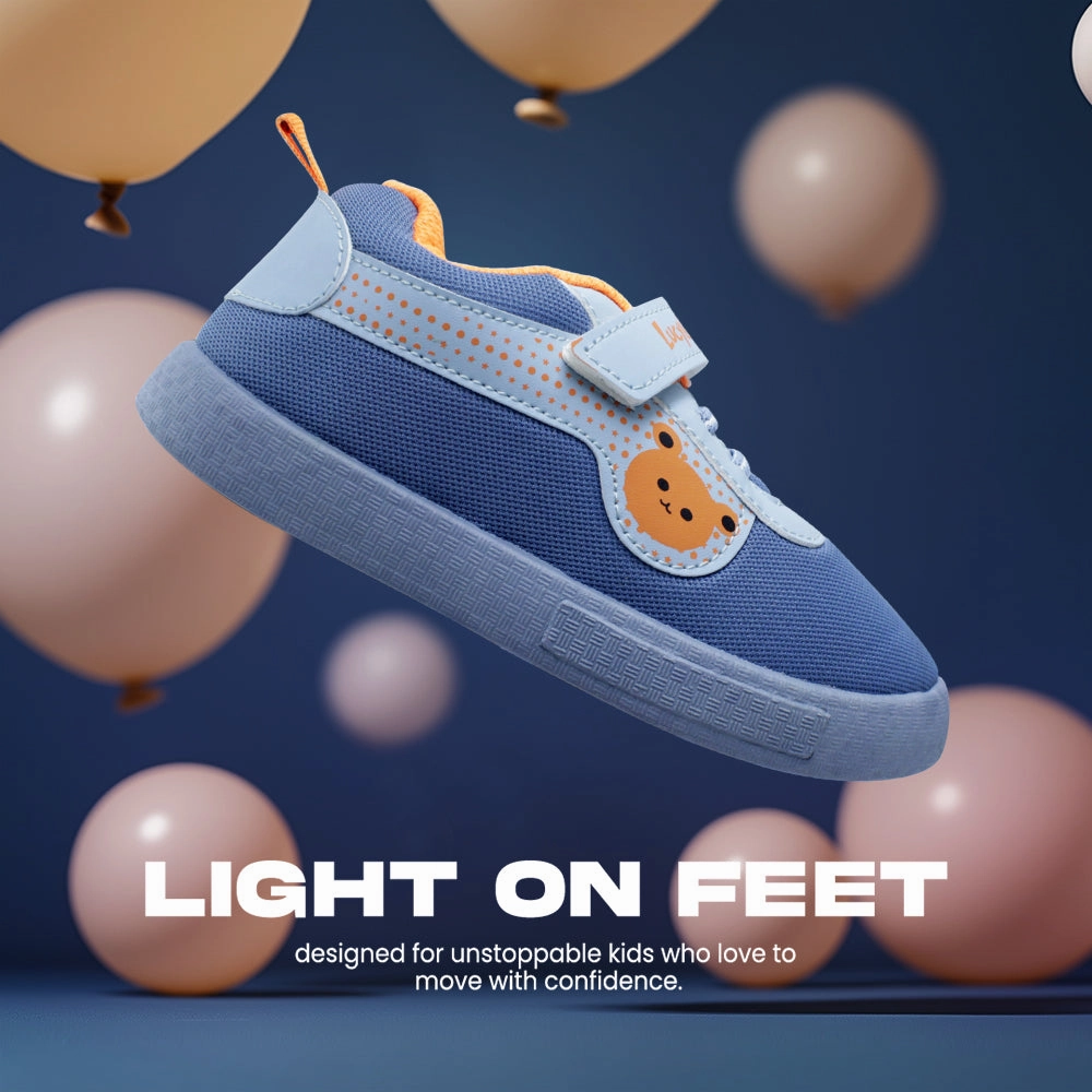Lucy & Luke Sky Blue Casual Non Lacing Shoes For Kids BASTIAN-2M By Liberty