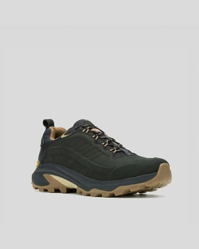 Men’s Merrell Moab Speed 2 Leather Waterproof Hiking Shoes - Black