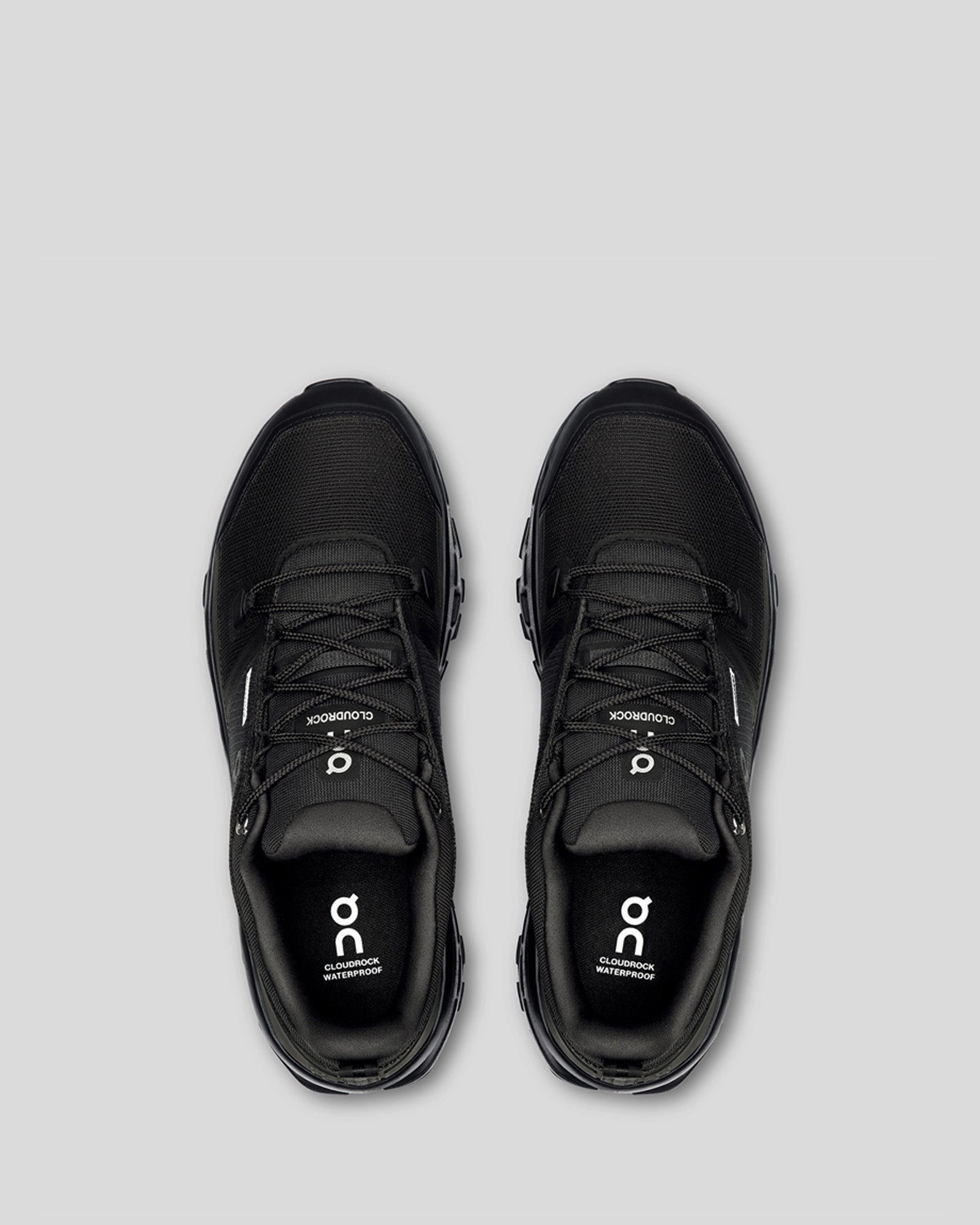Men's On Running Cloudrock Low Hiking Shoes - Black/Black