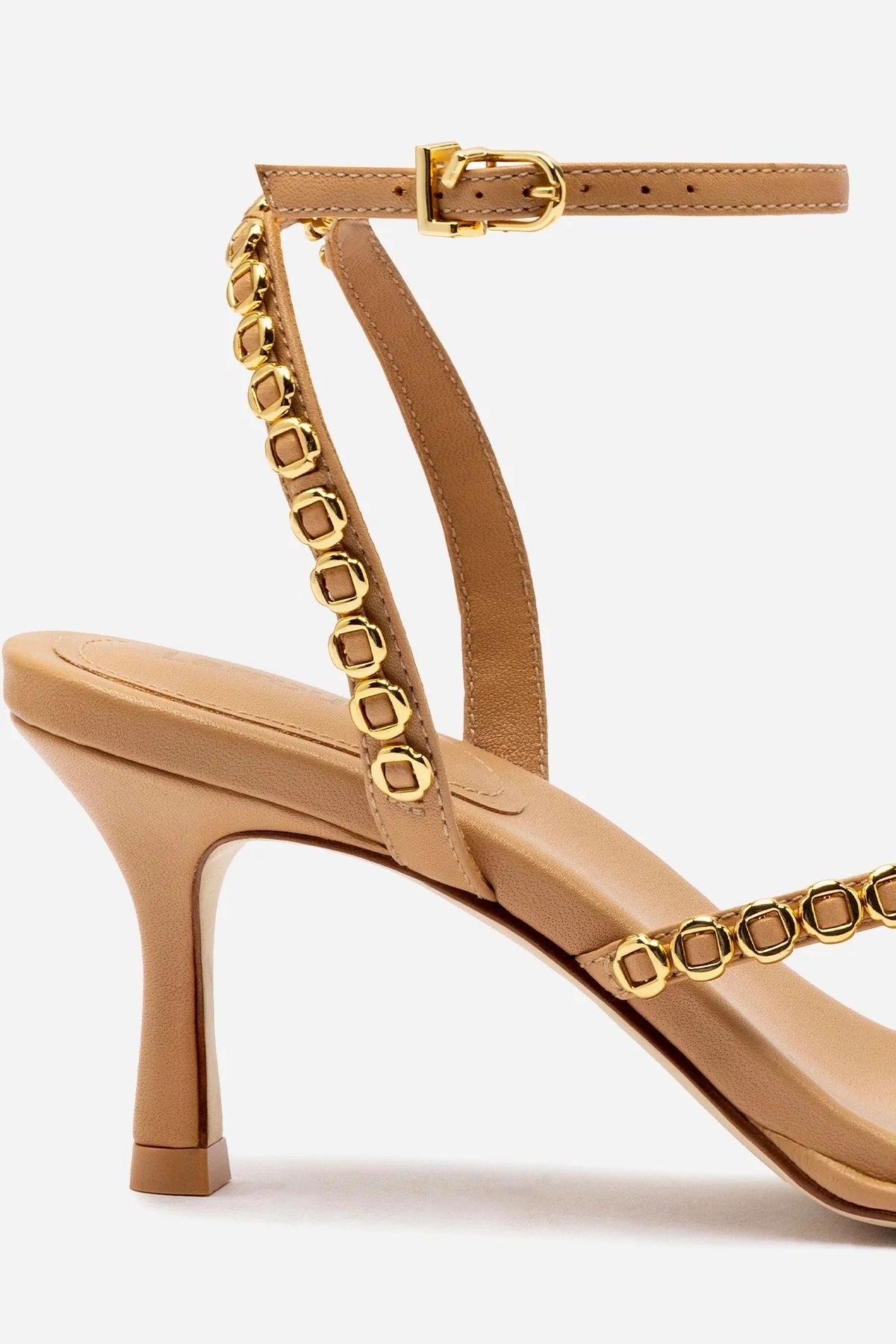 Milanina Mini Sandal In Tan Leather