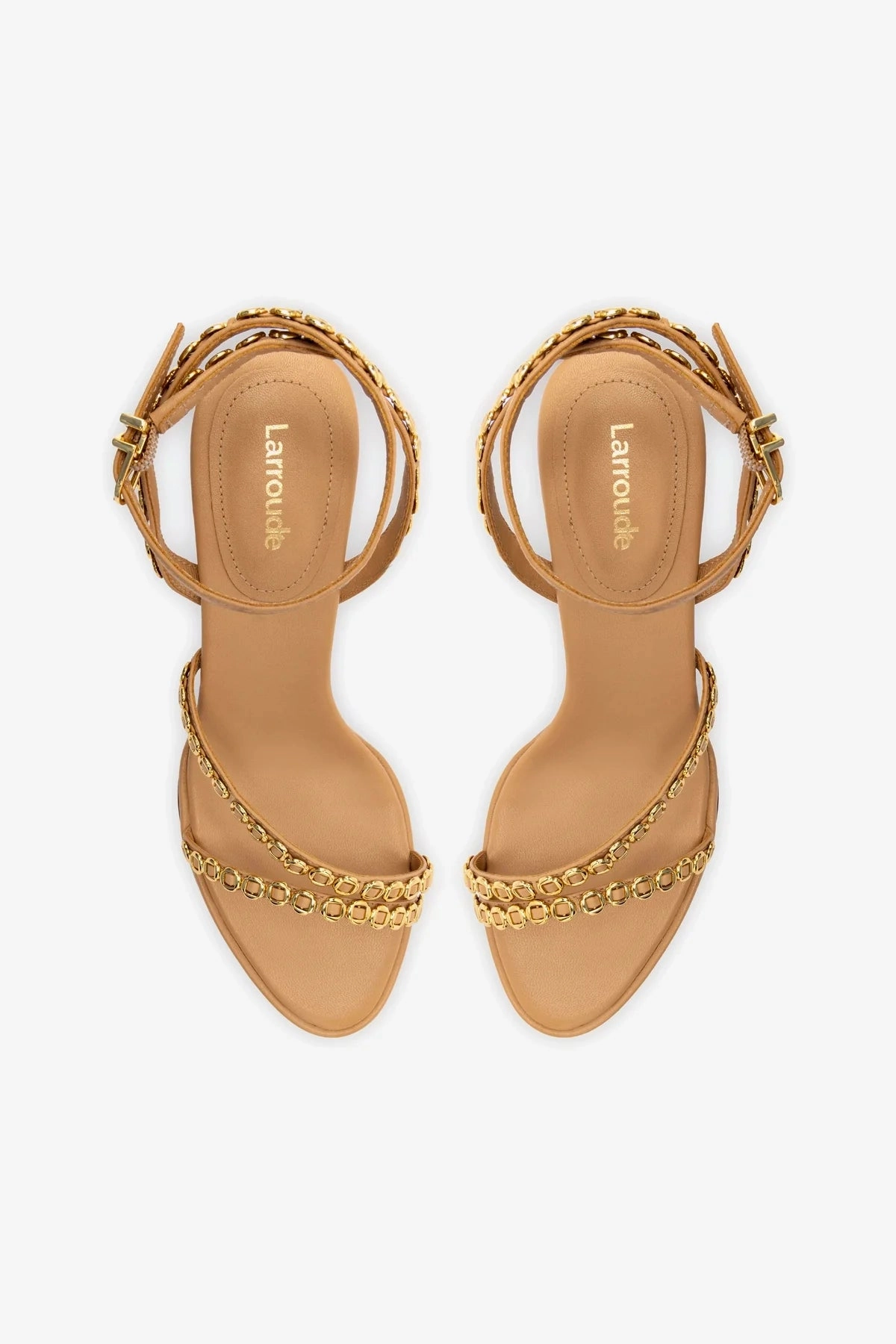 Milanina Mini Sandal In Tan Leather