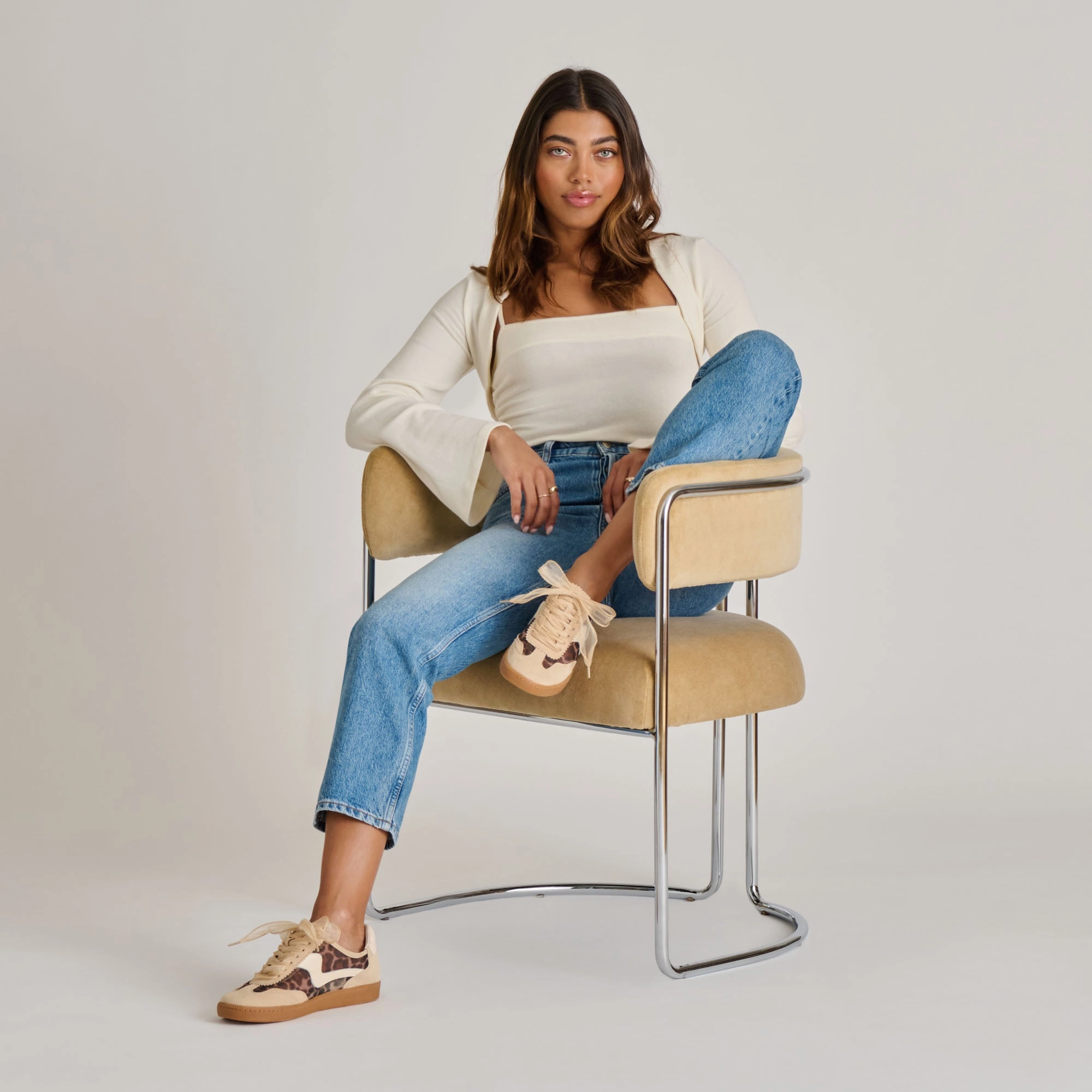 NOTICE MESH SNEAKERS LT LEOPARD MESH