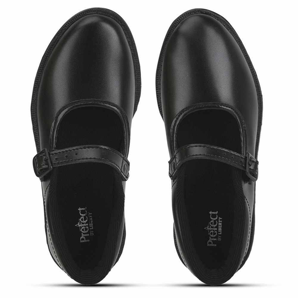 Prefect Black Ballerina Dress School Shoes For Kids N.S/GIRL By Liberty
