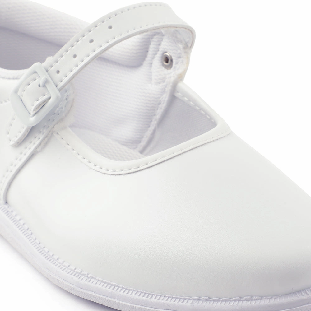 Prefect White Ballerina Dress School Shoes For Kids N.S/GIRL By Liberty