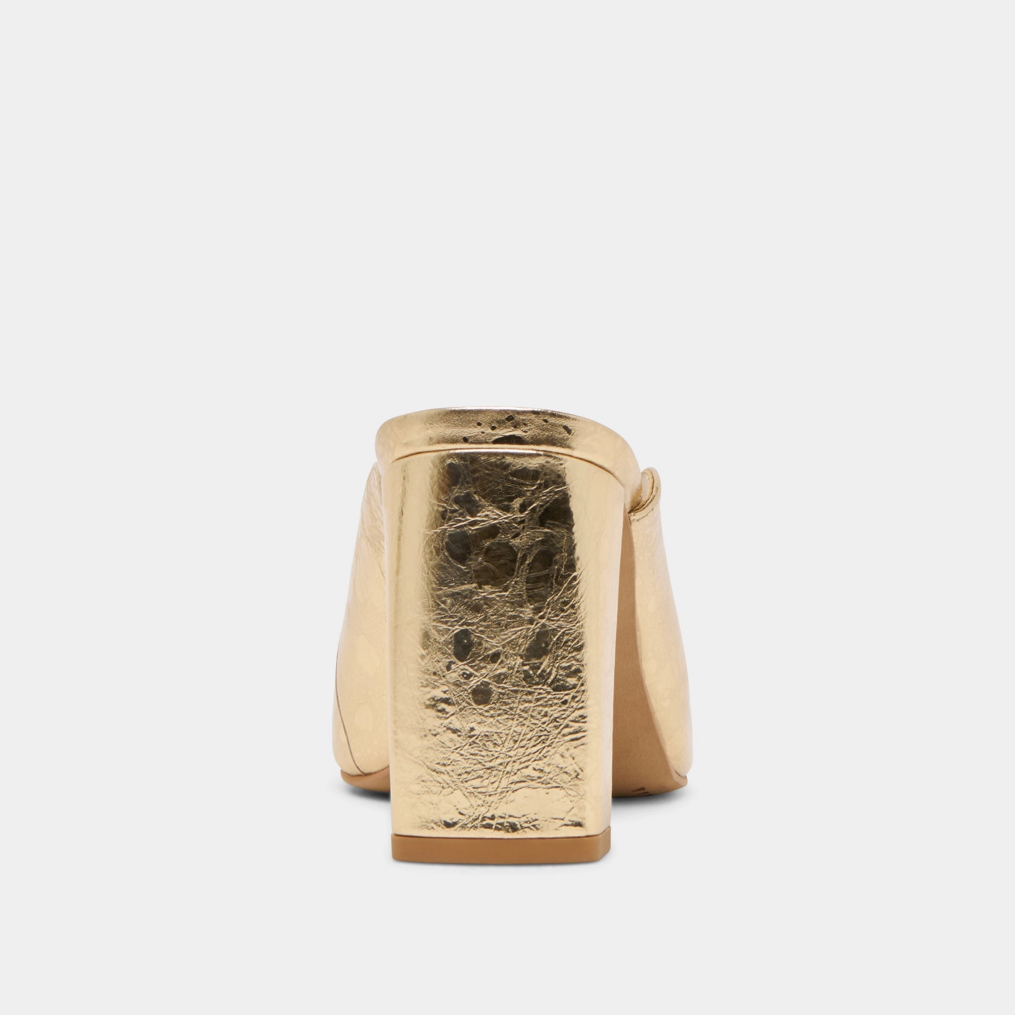SABELA HEELS GOLD DISTRESSED LEATHER