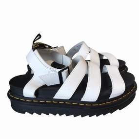 Sandals Flats By Dr Martens In Black & White, Size:8