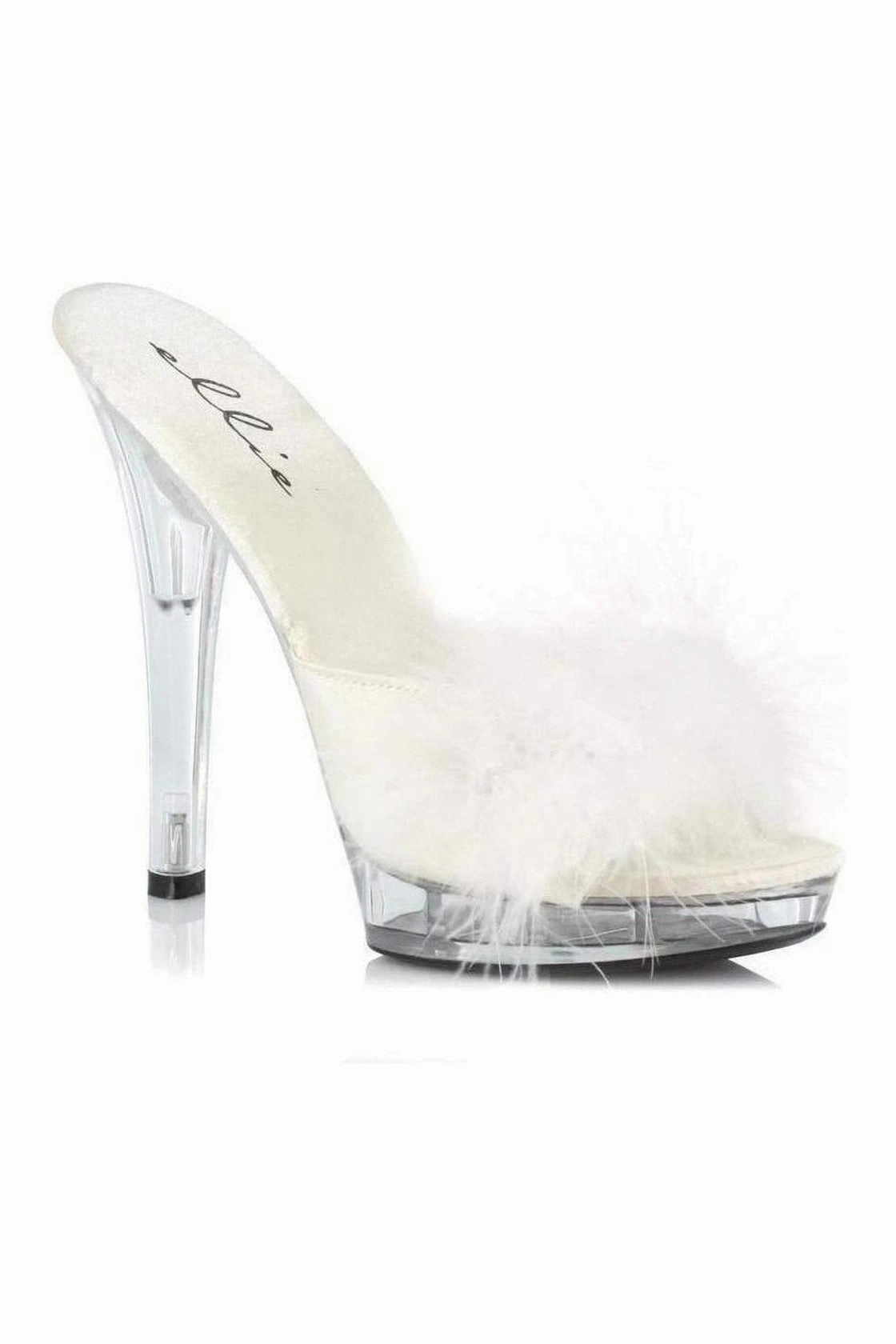 SASHA Marabou  | White Genuine Satin
