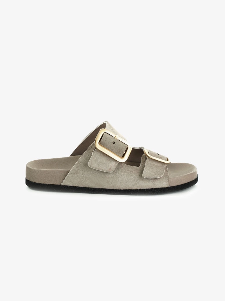 Shari taupe suede