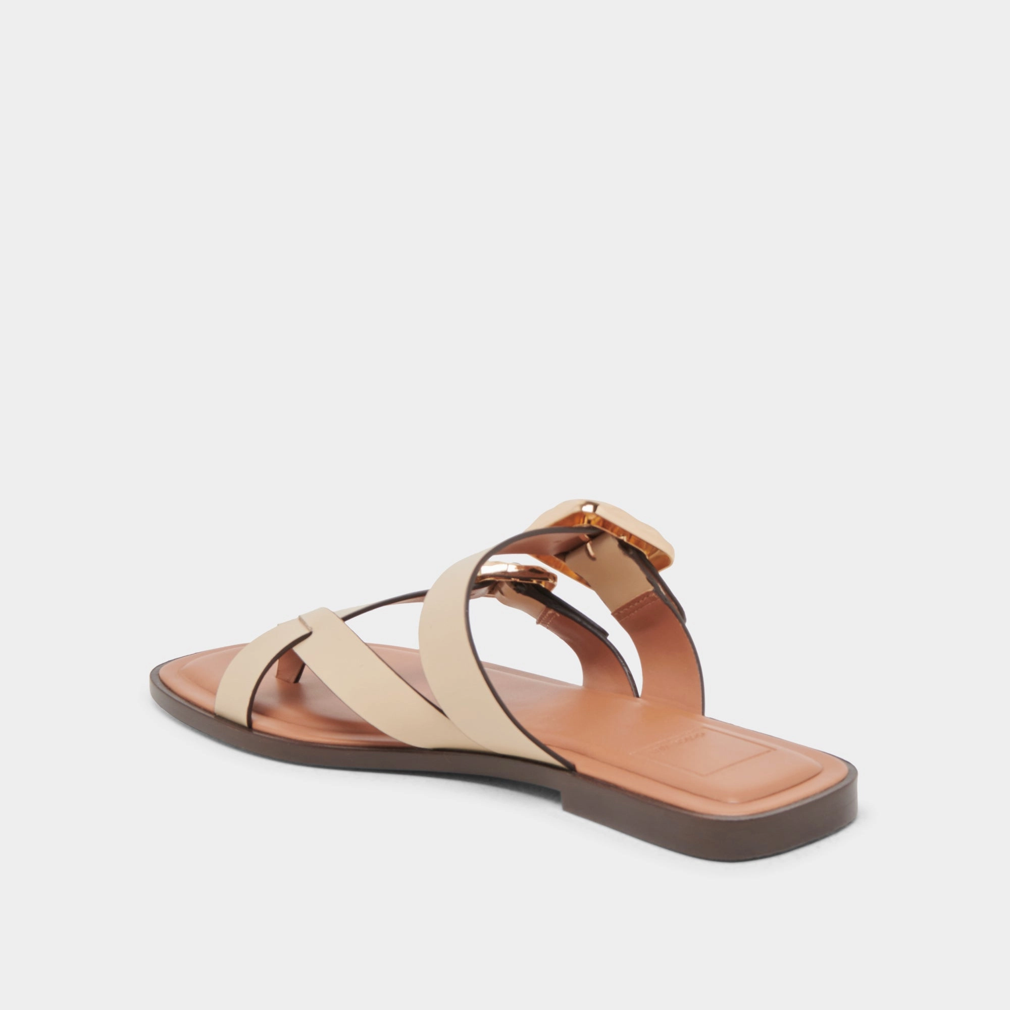 SHORE SANDALS IVORY LEATHER