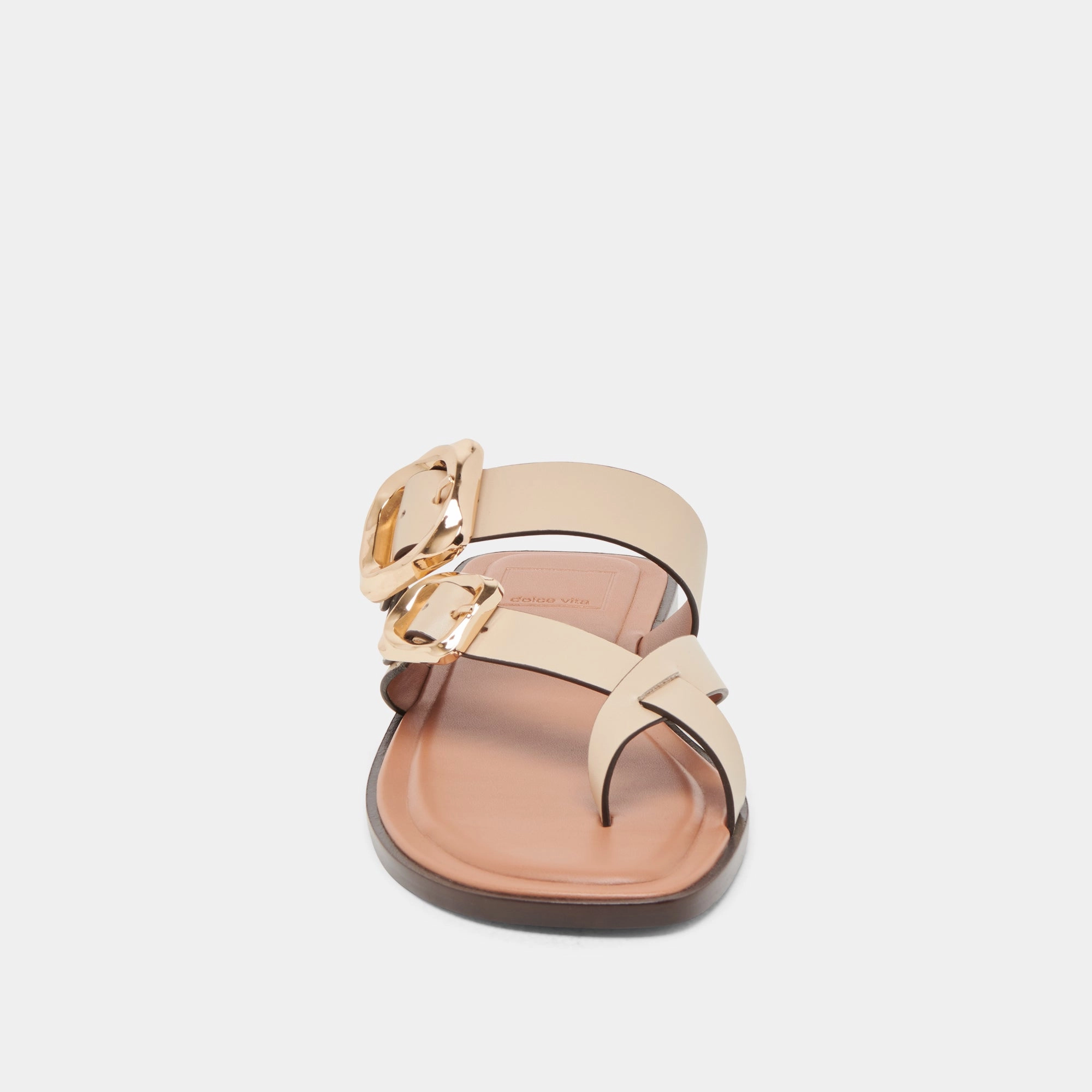 SHORE SANDALS IVORY LEATHER