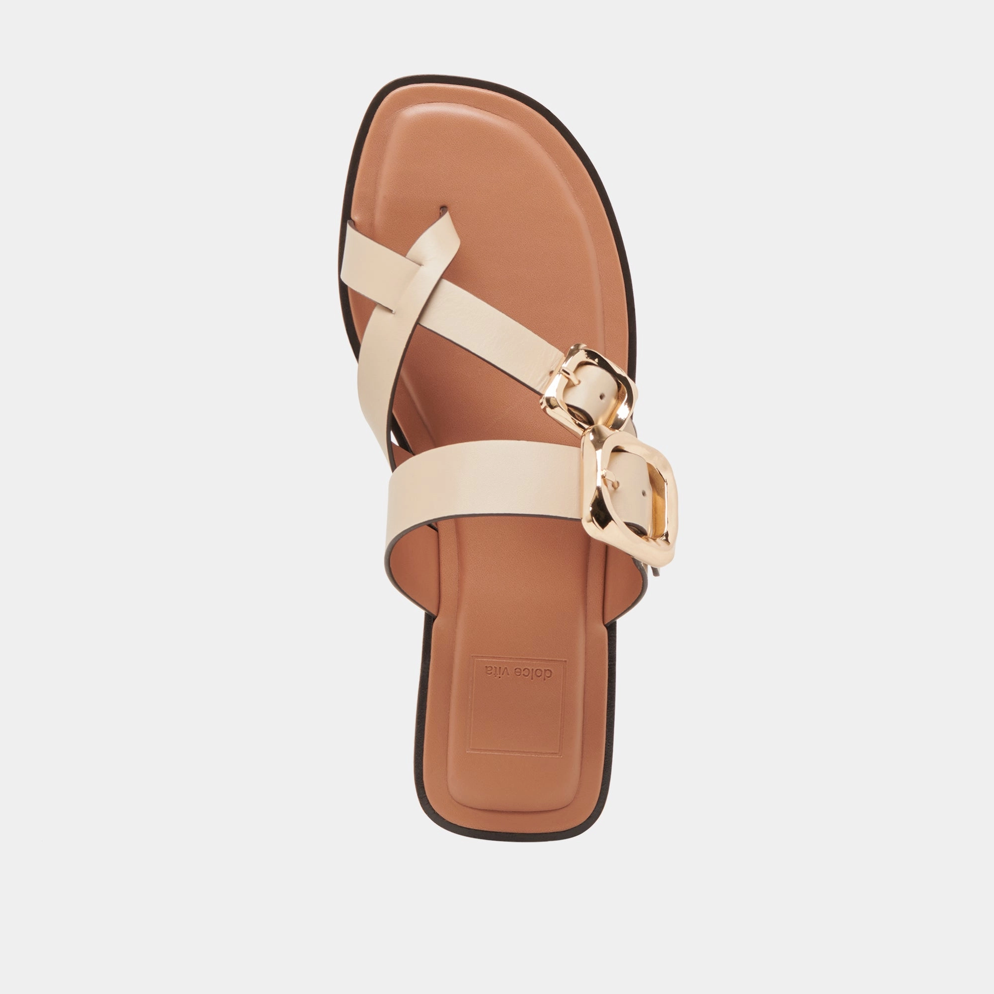 SHORE SANDALS IVORY LEATHER