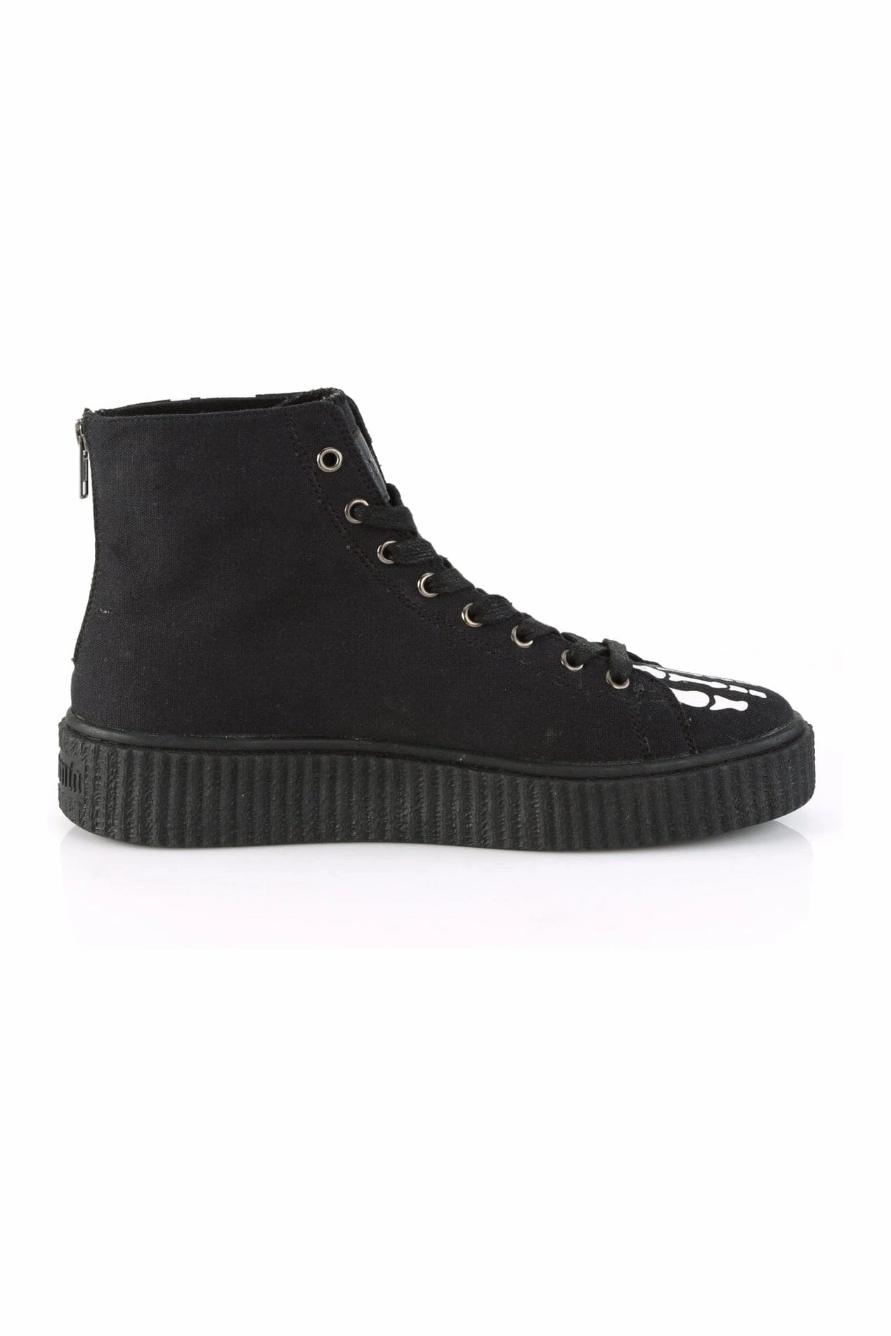 SNEEKER-252 Black Canvas Creeper