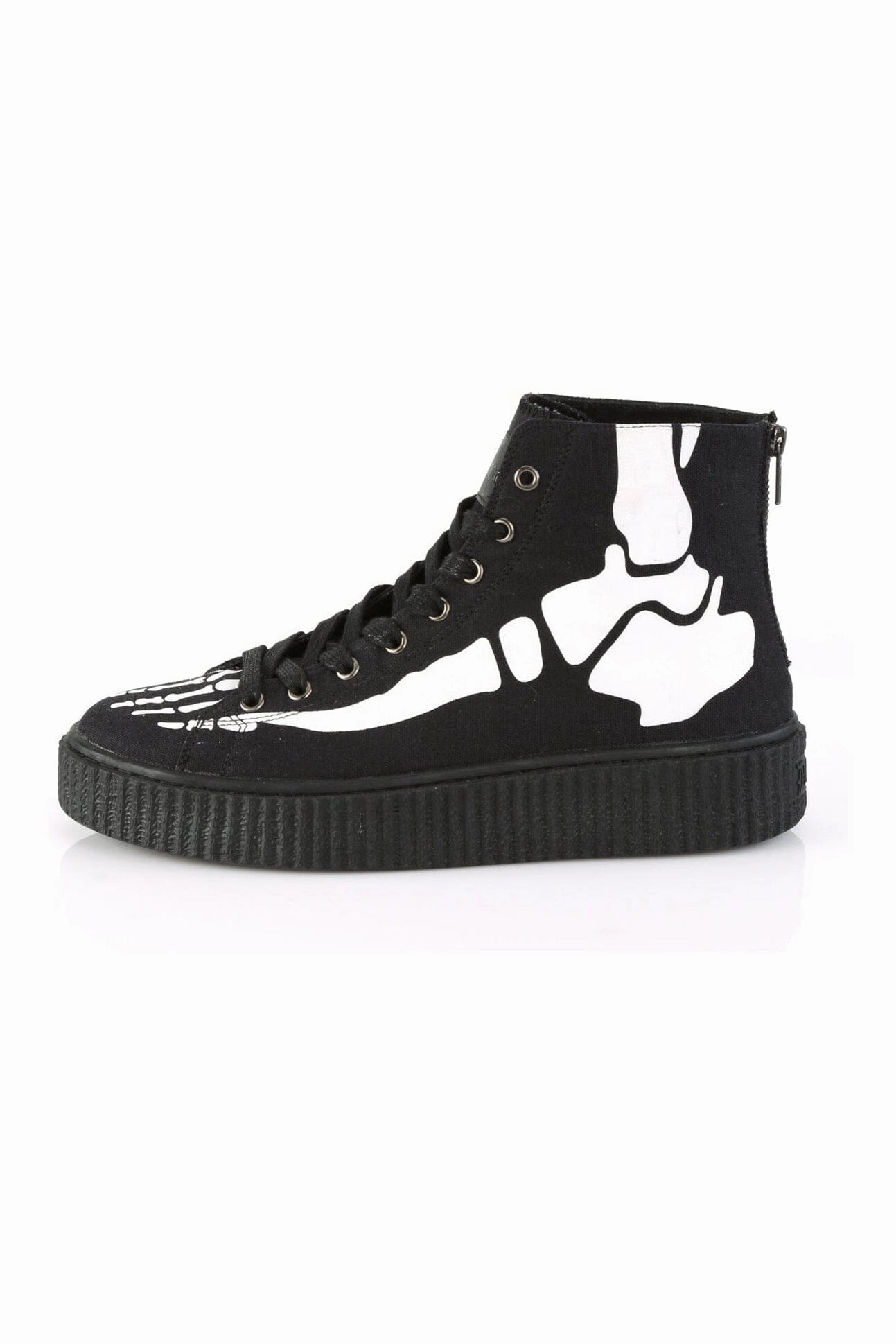SNEEKER-252 Black Canvas Creeper