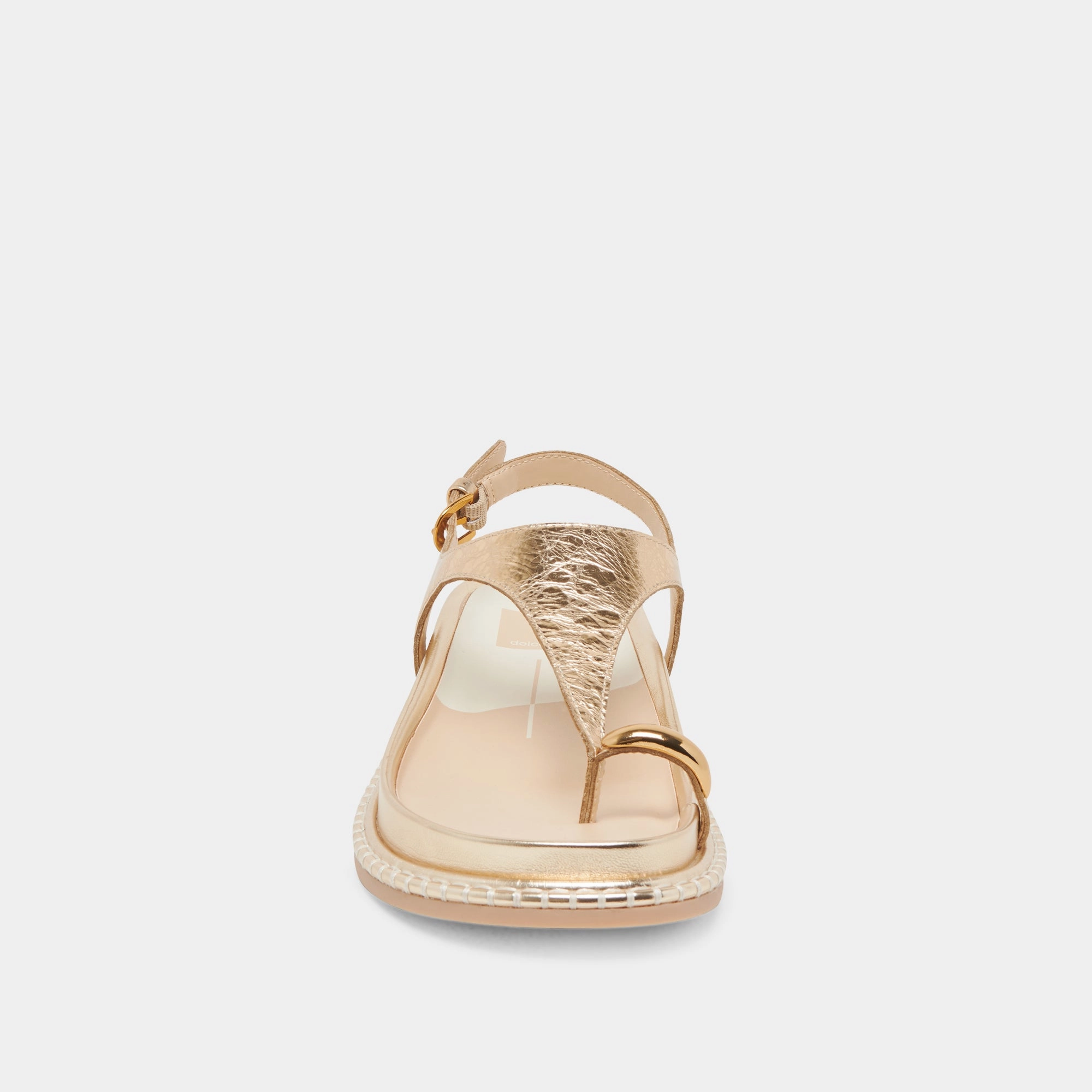 STEFAN SANDALS GOLD DISTRESSED LEATHER