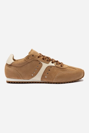 Stella Sneaker In Peanut Suede
