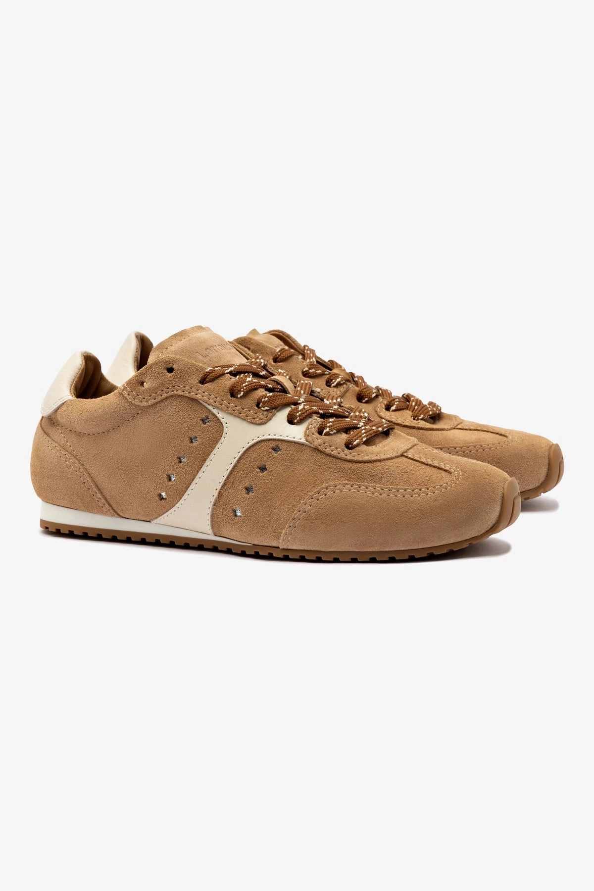 Stella Sneaker In Peanut Suede