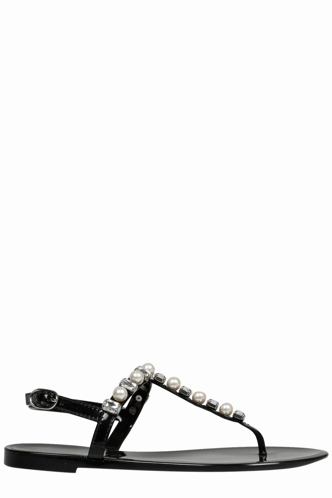 Stuart Weitzman Goldie Embellished Jelly Sandals